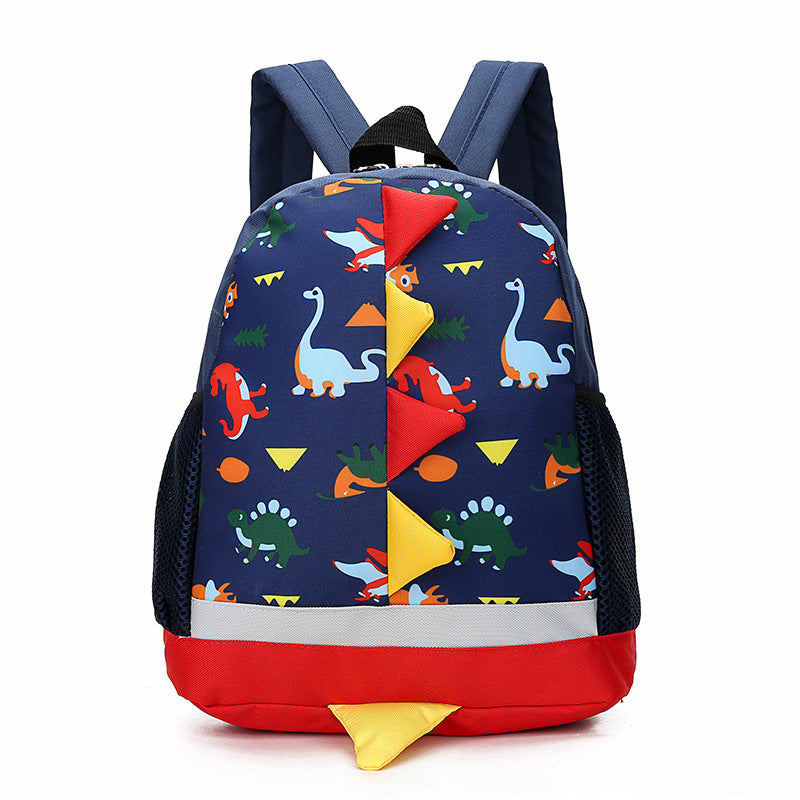 Mochila de dinosaurio de dibujos animados de nylon al por mayor para niños